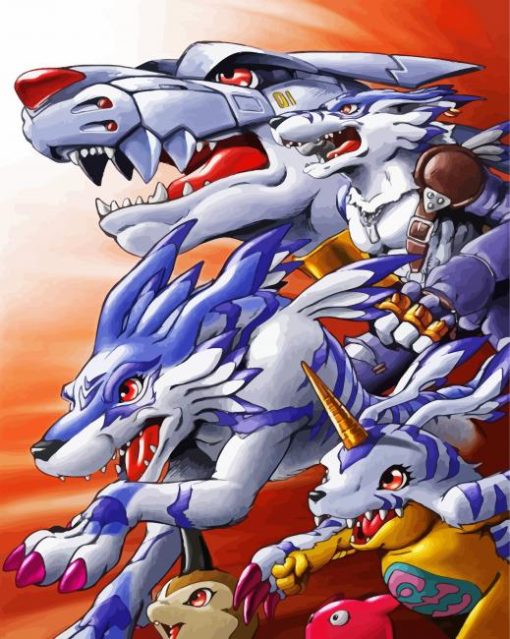Digimon Characters paint by numbers