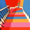Geometrical Colorful Stairs paint by numbers