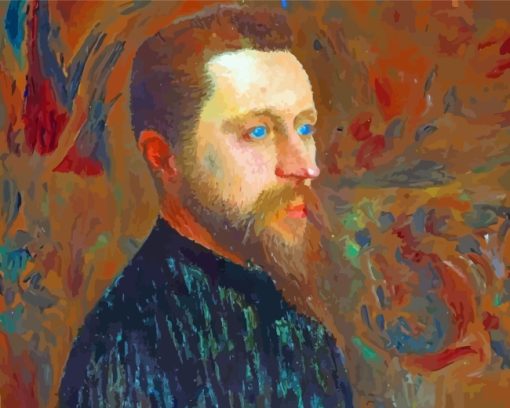 Georges Seurat Self Portrait paint by numbers