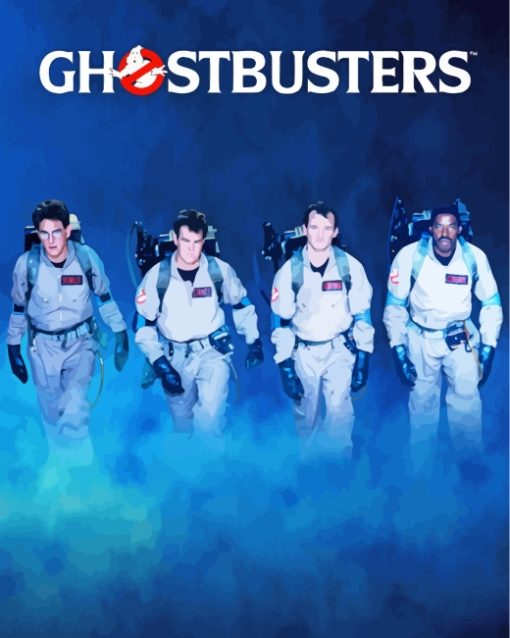Ghostbusters Movie Poster paint by numbers