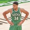 Giannis Antetokounmpo Basketball Player paint by numbers