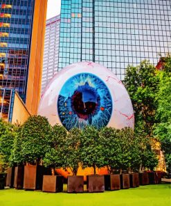 Giant Eyeball Dallas paint by numbers