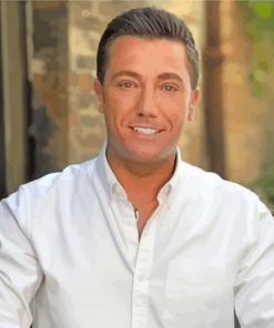 Handsome Gino D'Acampo paint by numbers