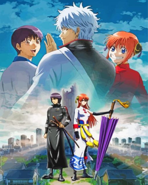 Gintama Anime Poster paint by numbers
