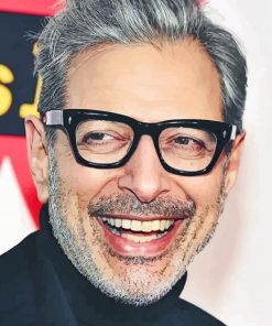 Handsome Jeff Goldblum paint by numbers