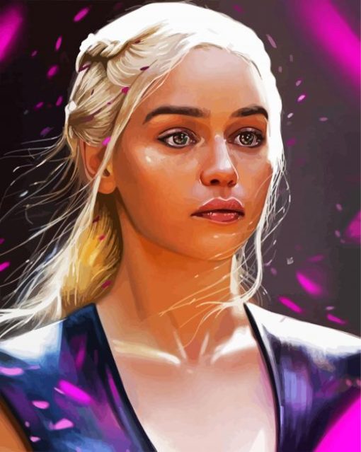 Gorgeous Daenerys Targaryen paint by numbers
