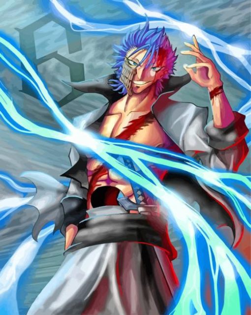 Grimmjow Bleach Character paint by numbers