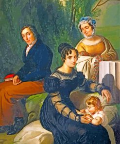 Group Portrait Of The Borri Stampa Family paint by numbers