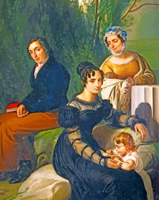 Group Portrait Of The Borri Stampa Family paint by numbers