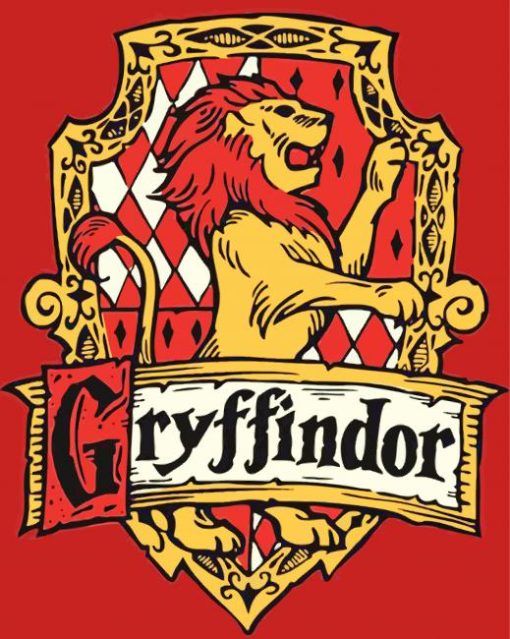 Gryffindor Illustration paint by numbers