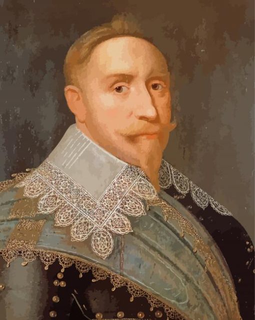 Gustav I Of Sweden paint by numbers