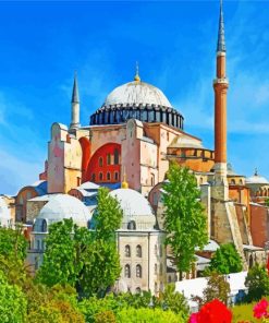 Hagia Sophia Turkey paint by numbers