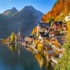 Hallstatt Lake Austria In The Summer paint by numbers