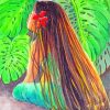 Hawaiian Girl With Long Hair paint by numbers