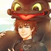 Hiccup How To Train Your Dragon paint by numbers