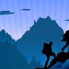 Aesthetic Hiking Man Silhouette paint by numbers