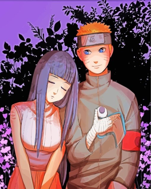 Naruto And Hinata In Love paint by numbers