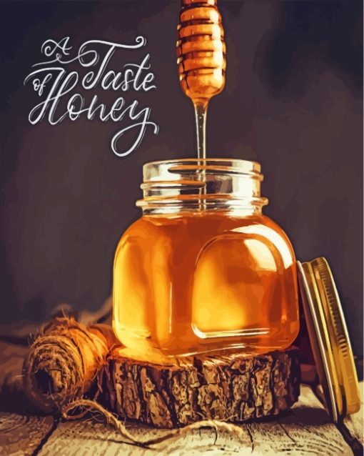 Taste Of Honey Jar paint by numbers
