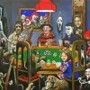 Horror Poker Players paint by numbers