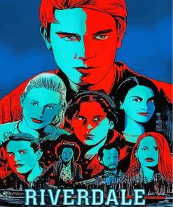 Riverdale Illustration Poster paint by numbers