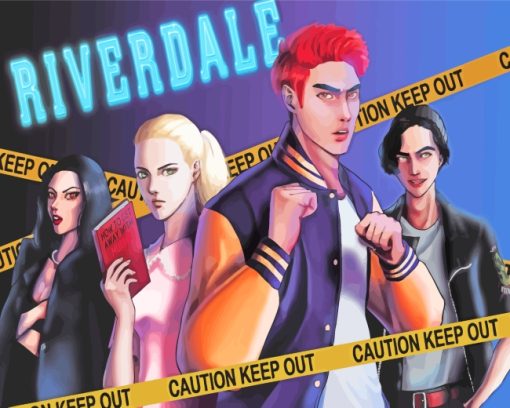 Illustration Riverdale Serie paint by numbers