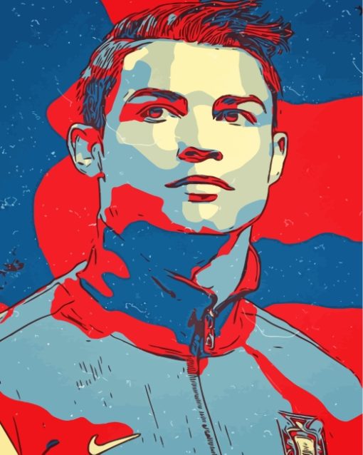 Cristiano Ronaldo Illustration Art paint by numbers