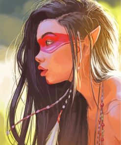 Aesthetic Indigenous Elf paint by numbers