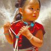 Indigenous Little Girl paint by numbers