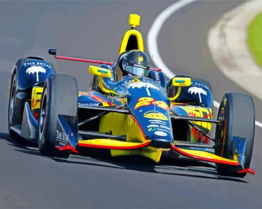 Indy Car paint by numbers