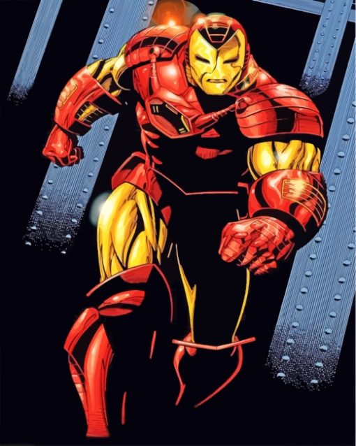 Iron Man Hero paint by numbers