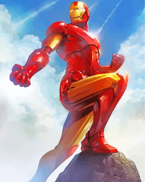 The Superhero Iron Man paint by numbers