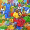 Jamaicans Fruits Sellers paint by numbers