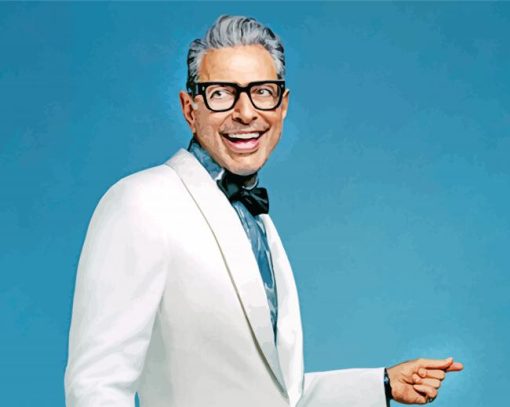 The Actor Jeff Goldblum paint by numbers