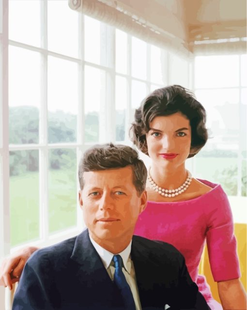 John Kennedy And His Wife paint by numbers