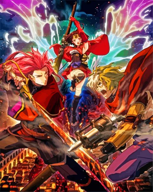 Kabaneri Of The Iron Fortress Anime paint by numbers