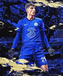 Kai Havertz Chelsea Player paint by numbers