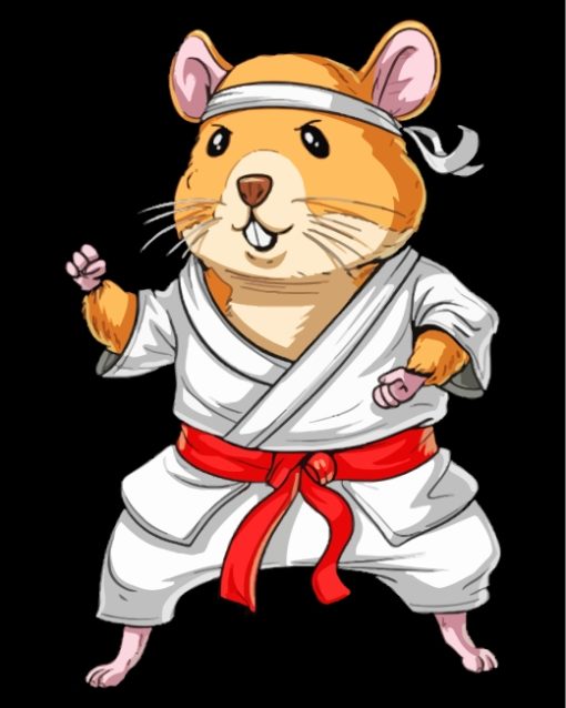 Karate Mouse Player paint by numbers