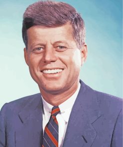 John Kennedy President paint by numbers
