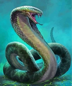 Reptile Cobra Snake Art paint by numbers