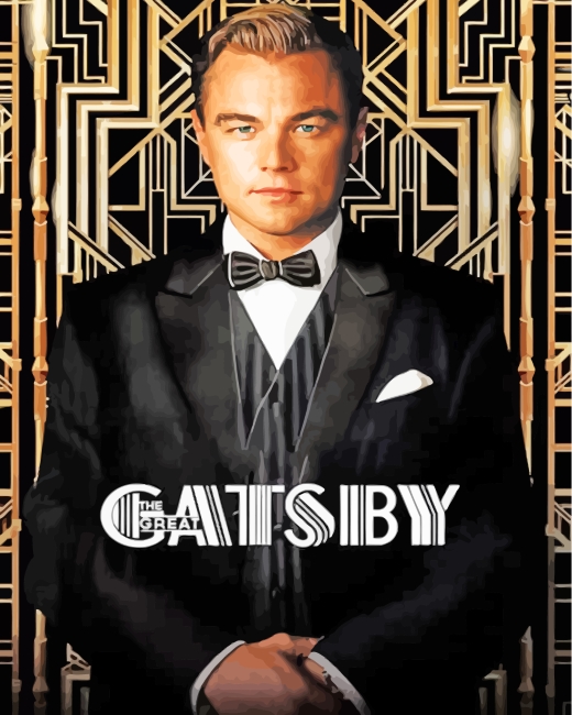 Leonardo DiCaprio Gatsby paint by numbers