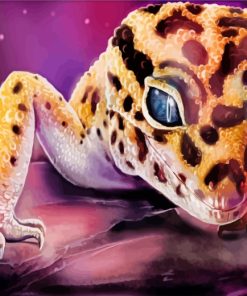 Leopard Gecko Reptile Art paint by numbers