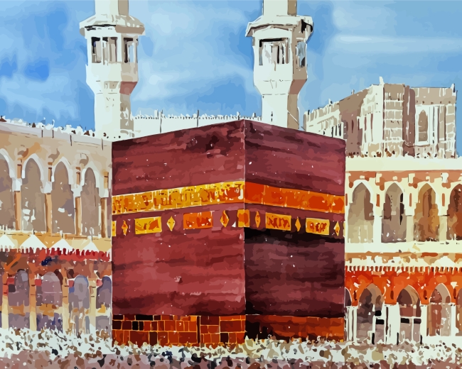 Aesthetic Mecca Kaaba paint by numbers