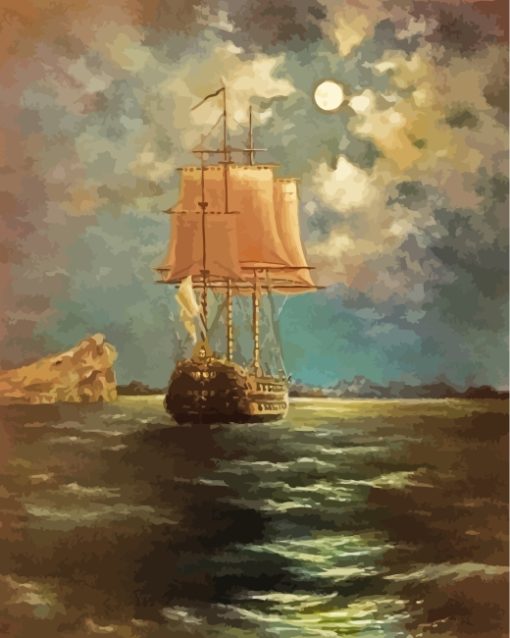 Maritime Moonlight paint by numbers