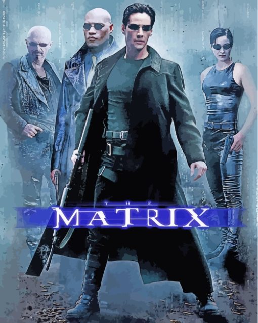 The Matrix Movie Poster paint by numbers