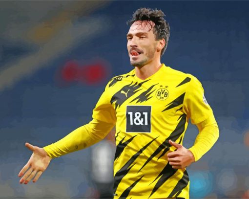 The Footballer Mats Hummels paint by numbers