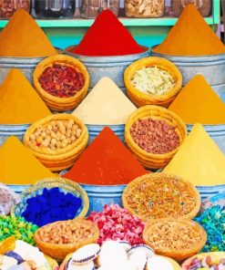 Spices In Old Medina paint by numbers