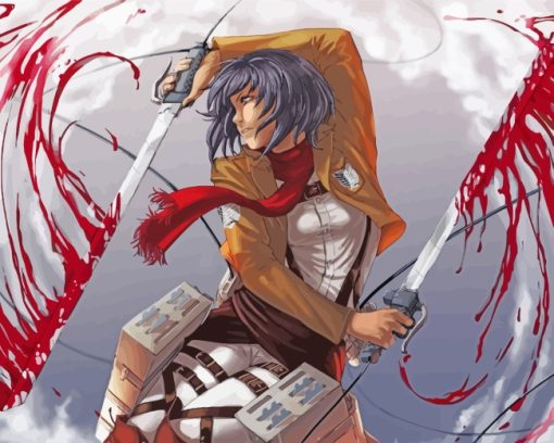 Attack On Titan Anime paint by numbers