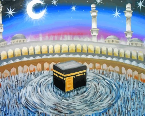 Moon Over Kaaba paint by numbers