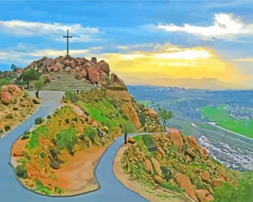 Mount Rubidoux Park paint by numbers