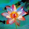 Mystical Lotus Flower paint by numbers